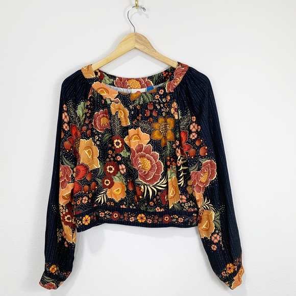 Anthropologie Farm Rio Whitney Blouse S - Picture 3 of 8